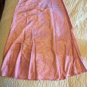 Satin mermaid style skirt